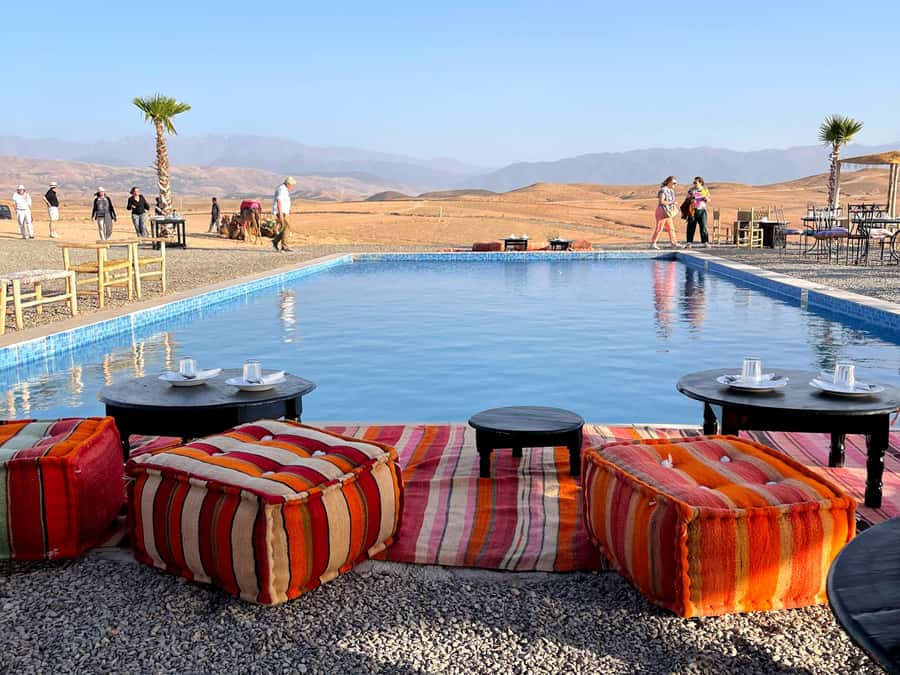 Marrakech: Agafay Desert, Lunch, Camel Ride, & Swimming Pool - From Marrakech to the Agafay Desert