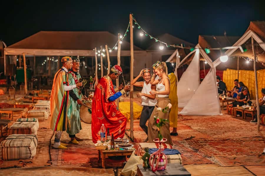 Marrakech: Agafay Desert Magical Overnight with Dinner Show - The ride from Marrakech to the desert