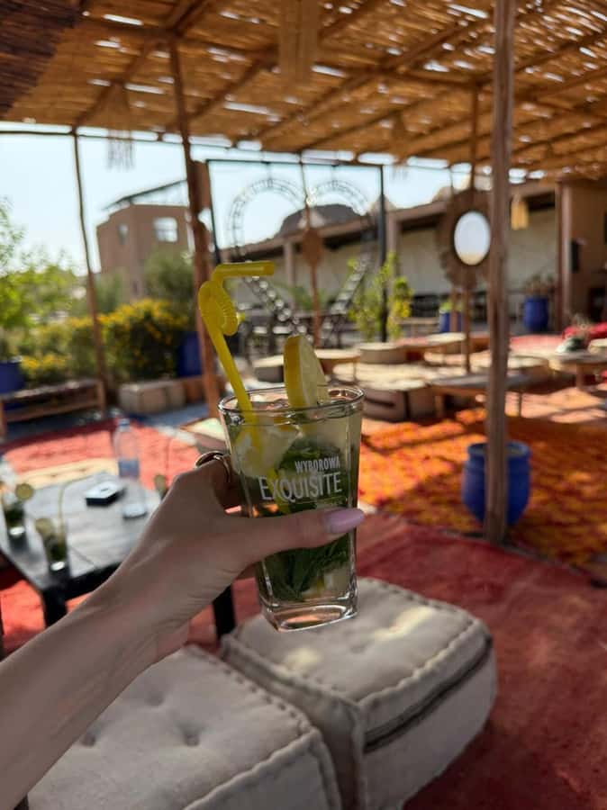 Marrakech: Agafay Desert Pool Day with Lunch & Transfer - A three-course Moroccan lunch