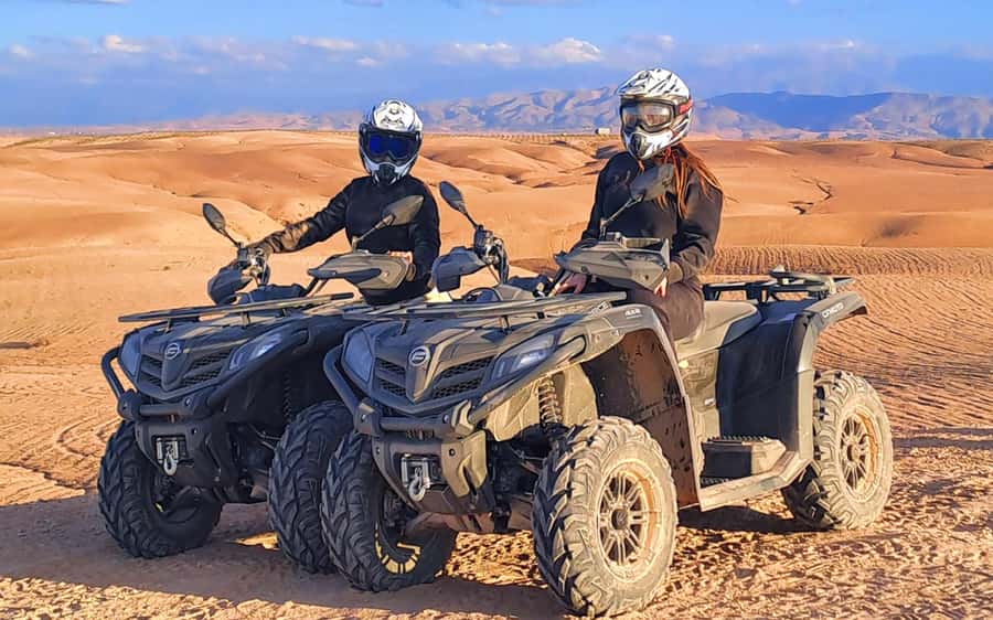 Marrakech: Agafay Desert Quad Bike Tour with Moroccan Tea - Leaving Marrakech for Agafay’s open country