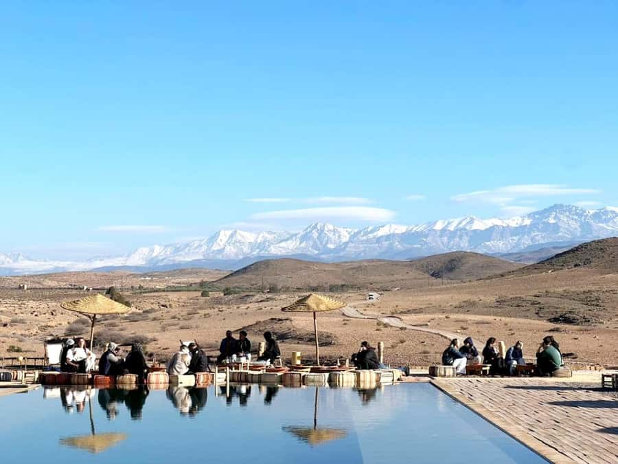 Marrakech: Agafay Desert Quad Biking & Dinner Show - Mint tea and the first welcome
