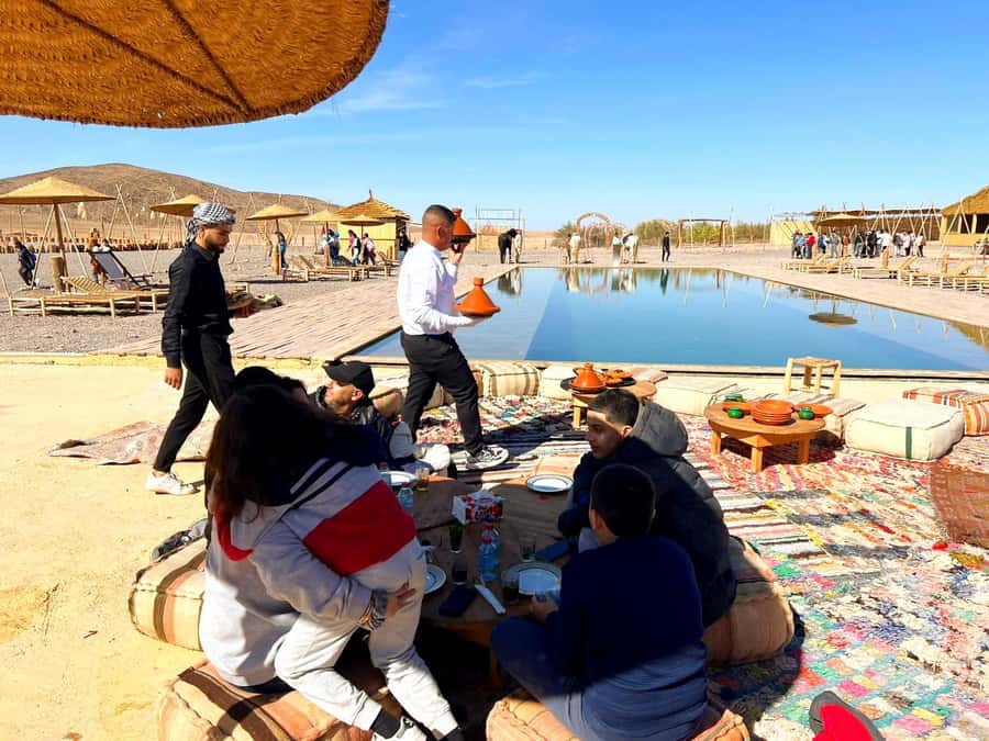 Marrakech: Agafay Desert Quad Biking & Dinner Show - Music, bonfire, and fire show