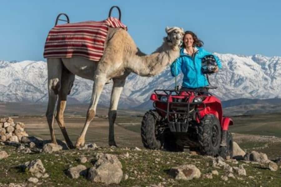 Marrakech: Agafay Desert Quad Biking with Dinner & Show - Getting ready for the quad ride