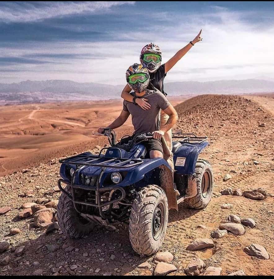 Marrakech: Agafay Desert Quad, Camel Ride & Dinner Show - Leaving Marrakech for the rocky Agafay Desert
