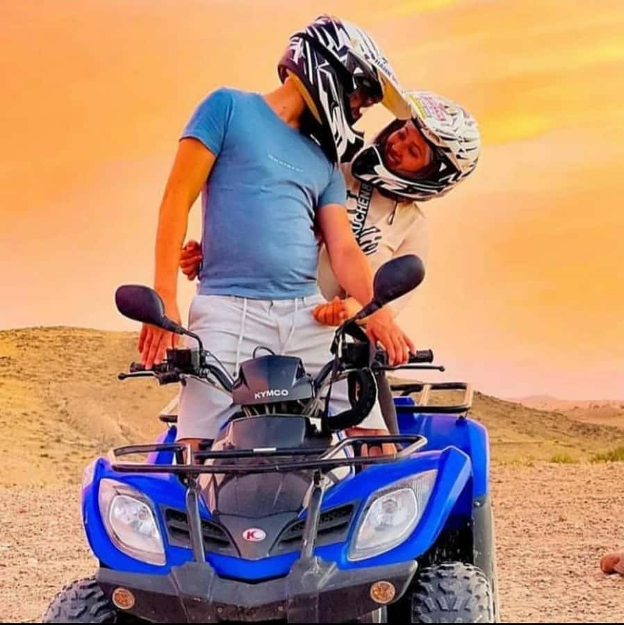 Marrakech: Agafay Desert Quad, Camel Ride & Dinner Show - A slow camel ride at golden hour