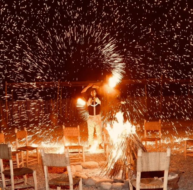 Marrakech: Agafay Desert Quad, Camel Ride & Dinner Show - Berber music, dancing, and the fire show