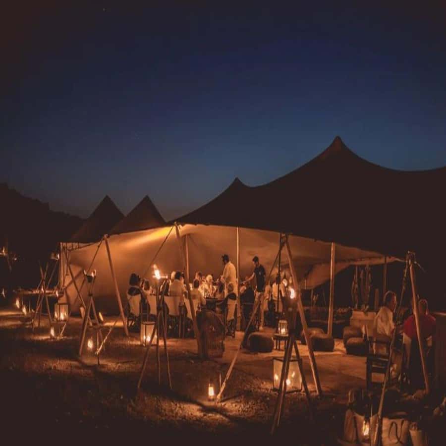 Marrakech: Agafay Desert Quad & Camel Rides with Dinner Show - A short camel ride at the right time of day