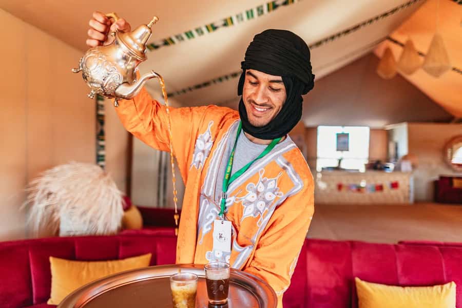Marrakech: Agafay Desert Retreat, Tent, Dinner, Show & Pool - Agafay Desert overnight tour at a glance