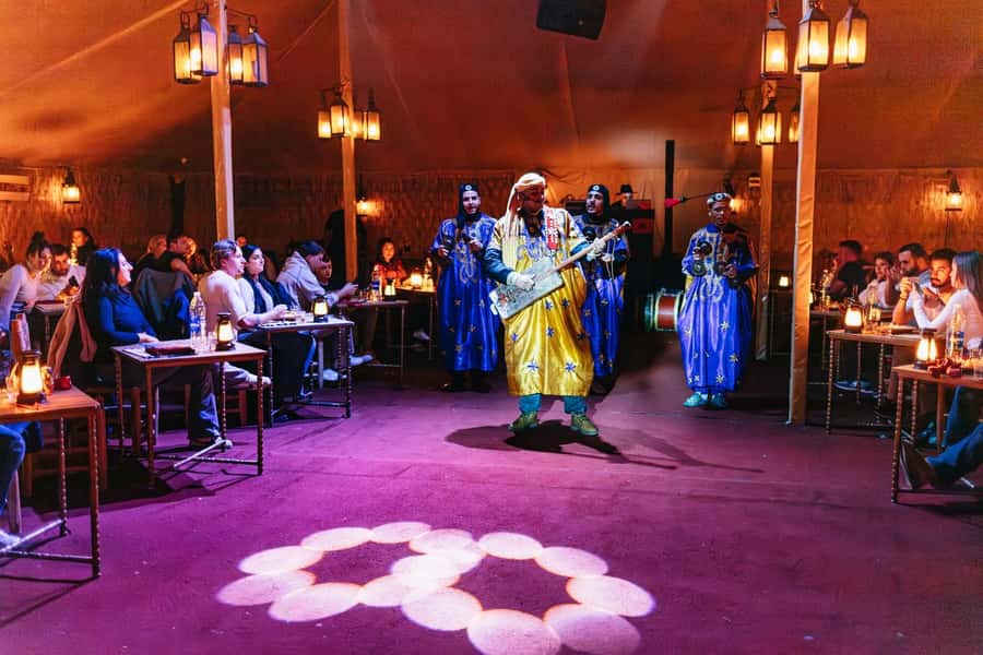 Marrakech: Agafay Desert Retreat, Tent, Dinner, Show & Pool - Sleeping in a private or shared tent