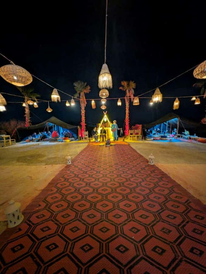 Marrakech: Agafay Desert Sunnet dinner with show - From Marrakech streets to Agafay’s open hills