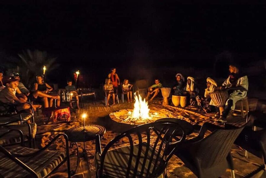 Marrakech: Agafay Desert Sunset, Camel Ride, Dinner and Show - Berber Music, Bonfire, and Fire Performance