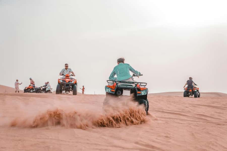 Marrakech: Agafay Desert Tour Quad bike & Dinner fire show - Choosing between a camel ride and a quad bike