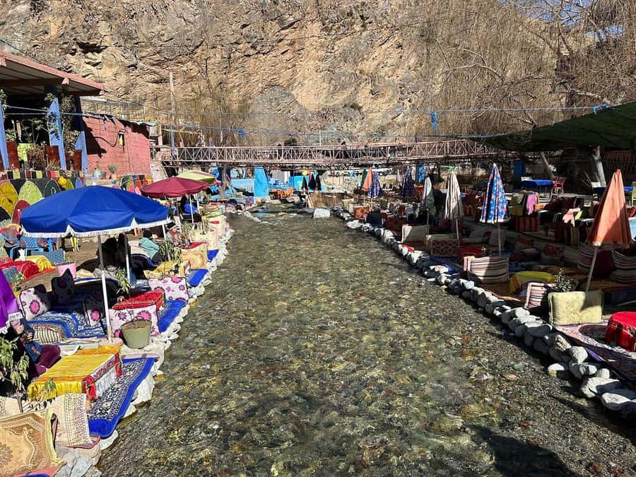 Marrakech: Atlas Mountains, Ourika Valley, Waterfall & Guide - Lunch beside the river costs extra