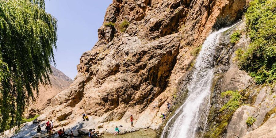 Marrakech: Atlas Mountains & Ourika Waterfalls, Lunch+Guide - Hiking to the Setti Fatma waterfalls