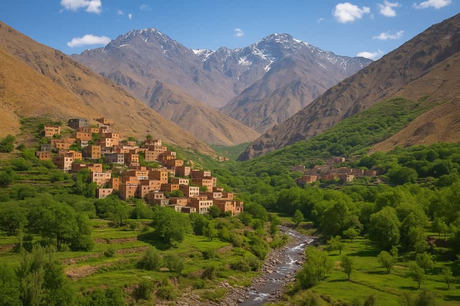 Marrakech: Atlas Mountains & Valleys Waterfall Hike w/ Lunch - Breakfast, argan oil, and the first taste of village life