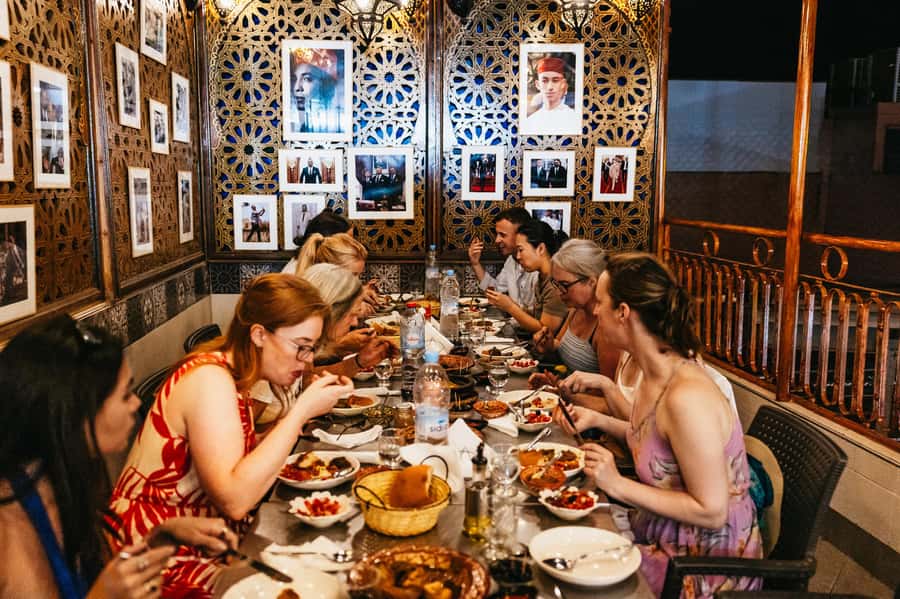 Marrakech: Authentic Moroccan Food Walking Tour & Dinner - Starting at Poste du Maroc and entering the Medina