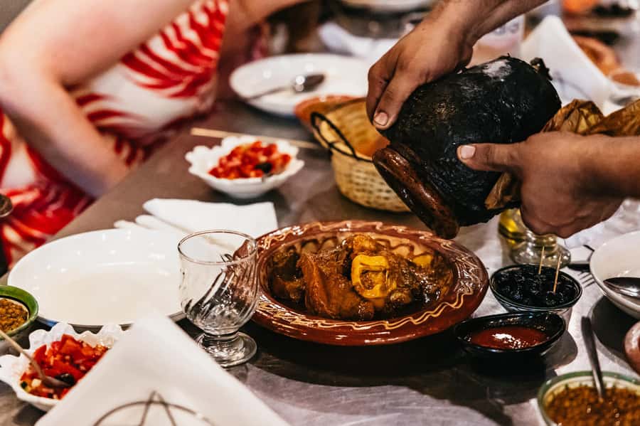 Marrakech: Authentic Moroccan Food Walking Tour & Dinner - Babbouche, olives, and the more adventurous stops