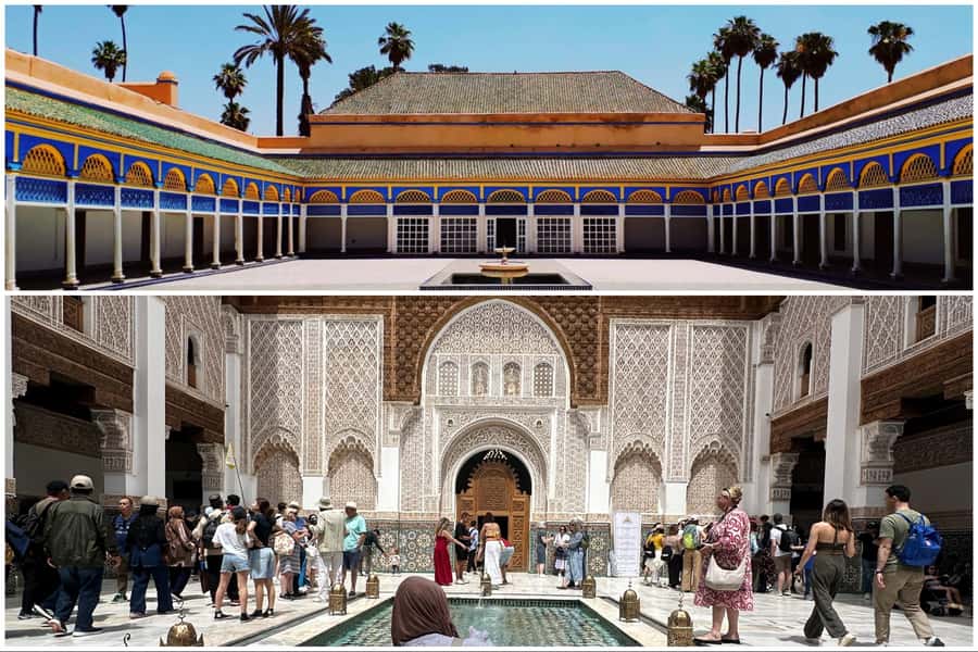 Marrakech: Bahia Palace, Madrasa Ben Youssef & Secret Garden - Koutoubia Mosque and the city’s red-stone symbol