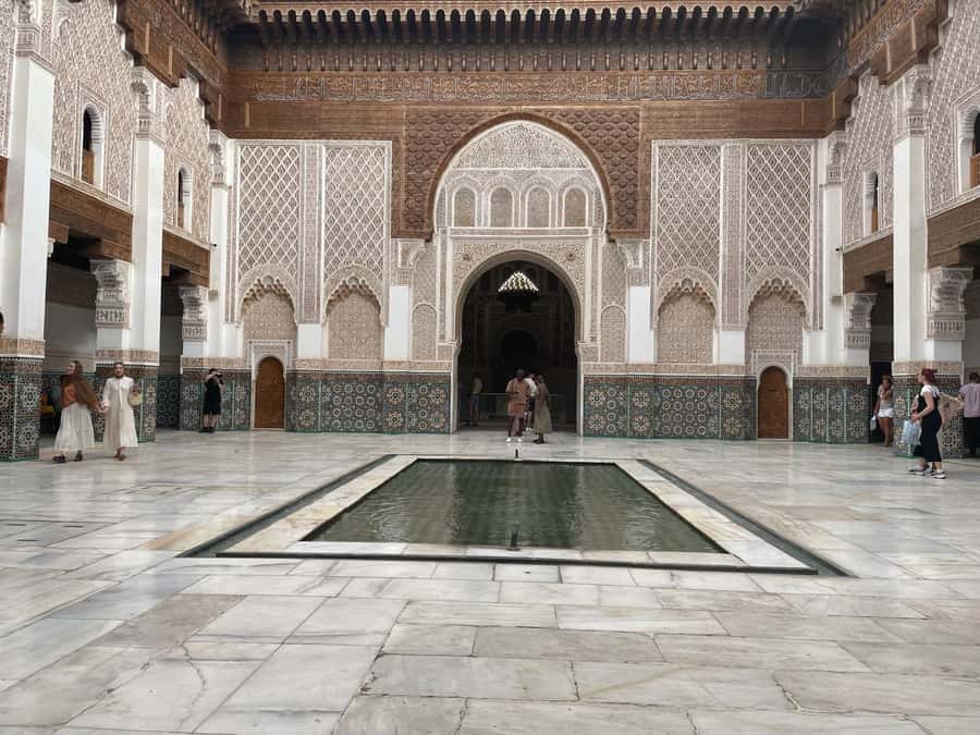 Marrakech: Bahia Palace, Madrasa Ben Youssef & Secret Garden - Mellah and the approach to Bahia Palace
