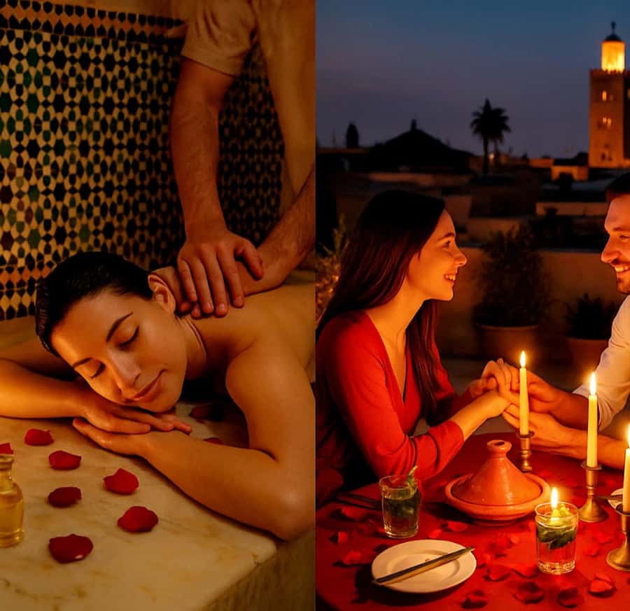 Marrakech: Blissful Spa Escape & Romantic Candlelight Dinner - The pause for tea, cake, and a foot soak