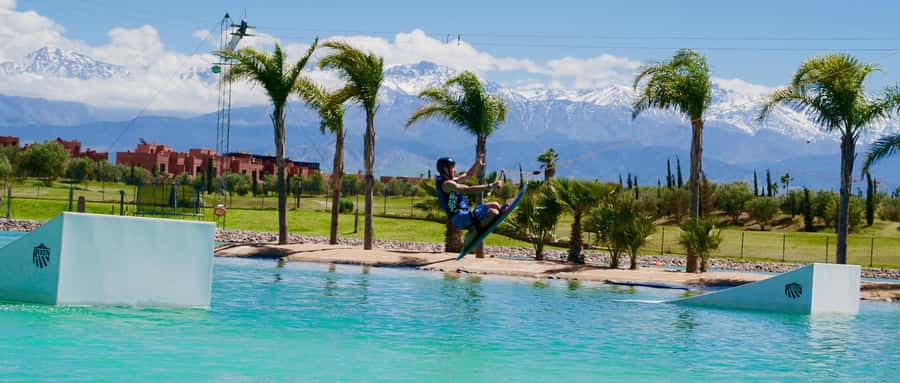 Marrakech: Cable Wakeboarding Experience - Learning to stand and ride