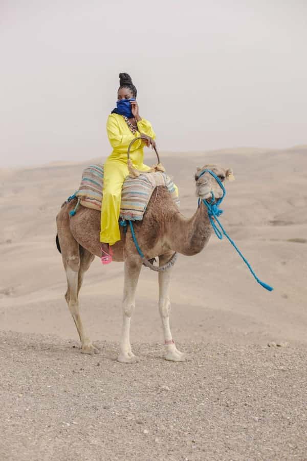 Marrakech: Camel & Quad Bike Tour with Sunset, Dinner & Show - From Medina pickup to the road out of Marrakech