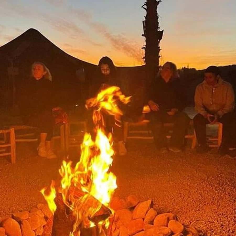 Marrakech: Camel Ride & Dinner with Sunset in Agafay Desert - Riding a camel as the sun drops
