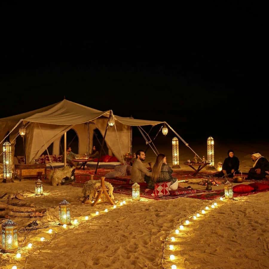 Marrakech: Camel Ride & Sunset Dinner with Fire Show - Mint Tea, Moroccan Food, and a Camp Under the Stars