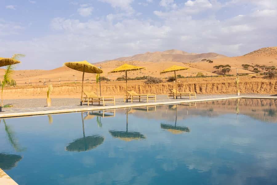 Marrakech: Day Pass in The Desert, swimming pool and lunch - A generous Moroccan lunch in the desert