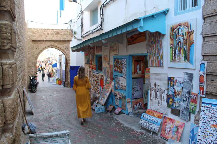 Marrakech: Day Trip to the Beautiful and Historic Essaouira - The fishing port and blue boats