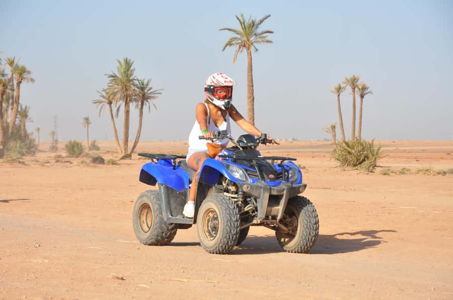 Marrakech: Desert and Palm Grove Quad Tour with Tea - Key points at a glance