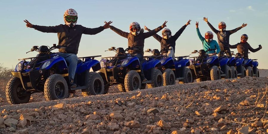 Marrakech: Desert and Palm Grove Quad Tour with Tea - The palm grove photo break