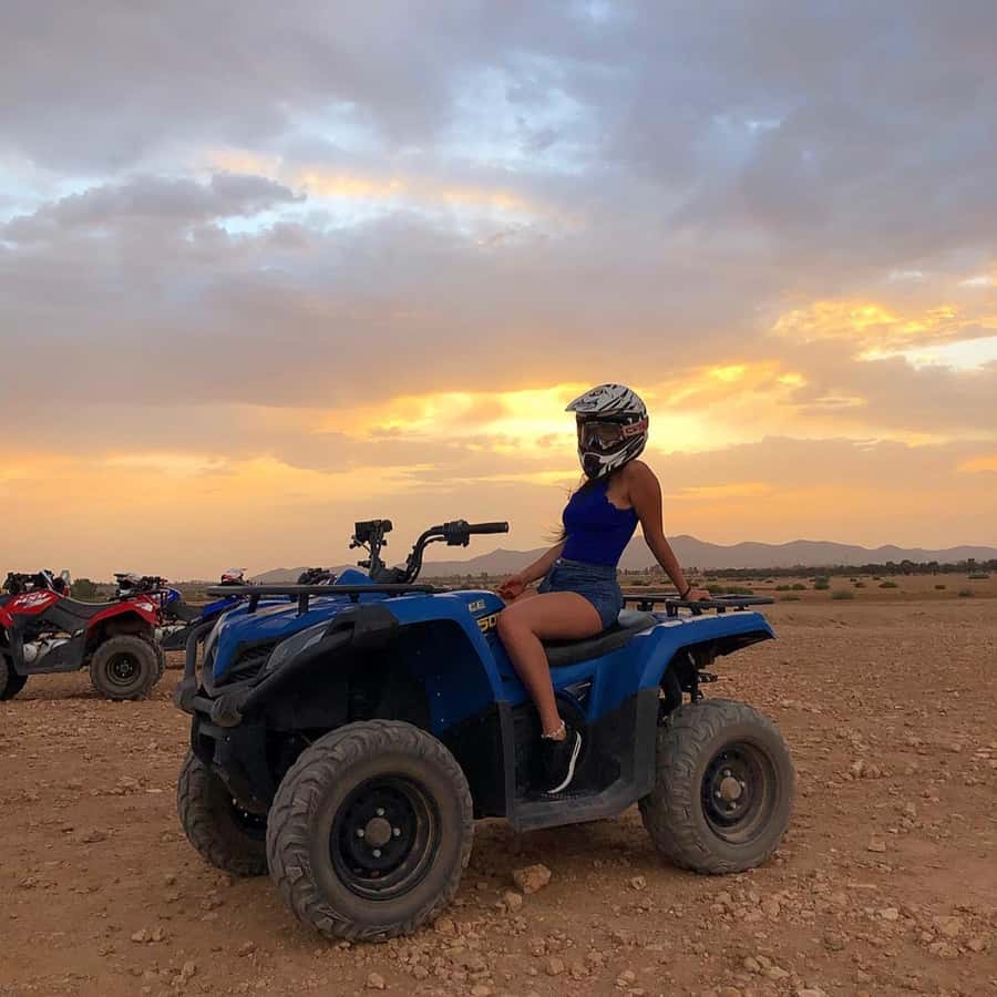 Marrakech: Desert and Palm Grove Sunset Quad Tour with Tea - Why the Palmeraie works for a sunset quad ride