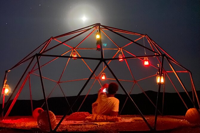 Marrakech desert dinner & sunset camel ride & bonfire music dance - A rocky desert sunset just outside Marrakech