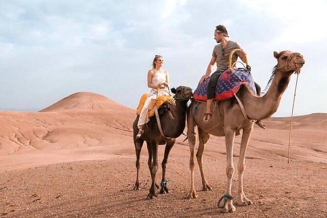 Marrakech desert dinner & sunset camel ride & bonfire music dance - The camel ride and sunset photo stop