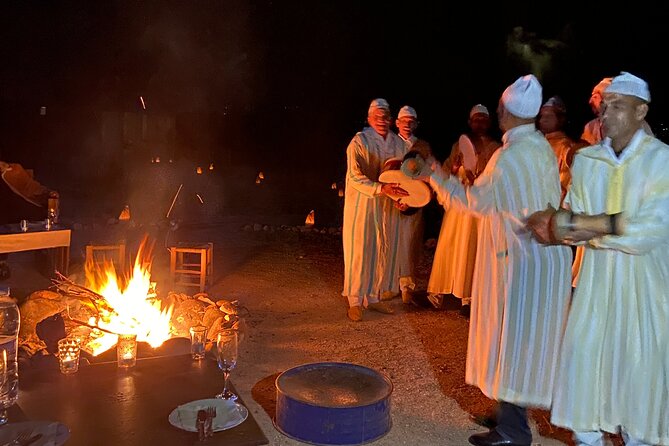 Marrakech desert dinner & sunset camel ride & bonfire music dance - Moroccan tagine dinner with useful dietary choices