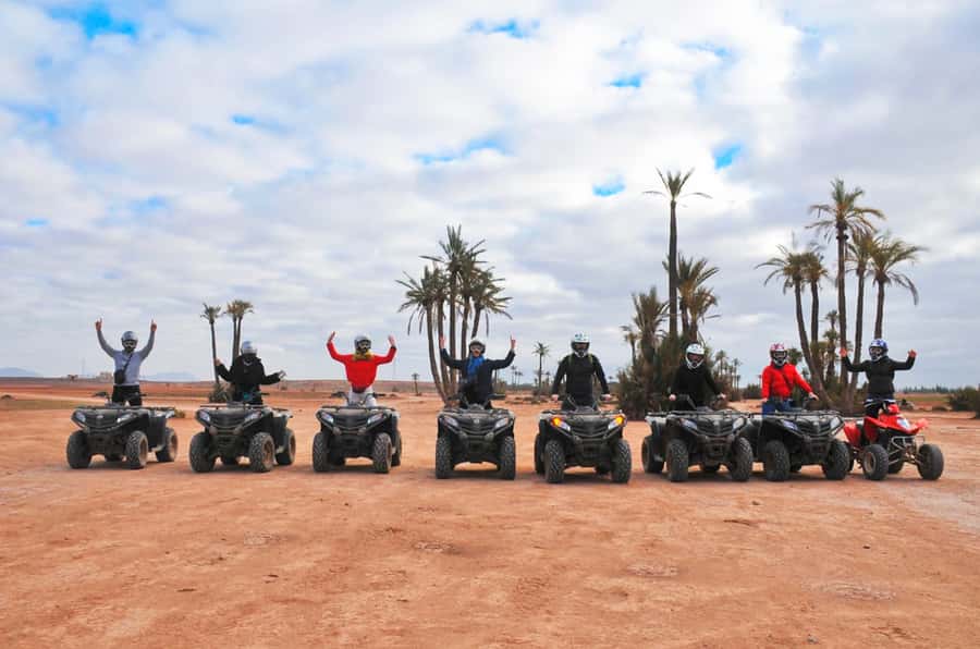 Marrakech Desert & Palm Grove Quad Bike Tour - Riding through palm groves and desert tracks
