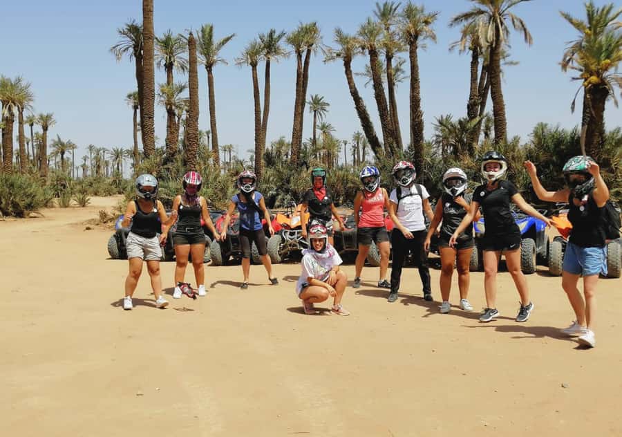 Marrakech Desert & Palm Grove Quad Bike Tour - Is the ride suitable for families?