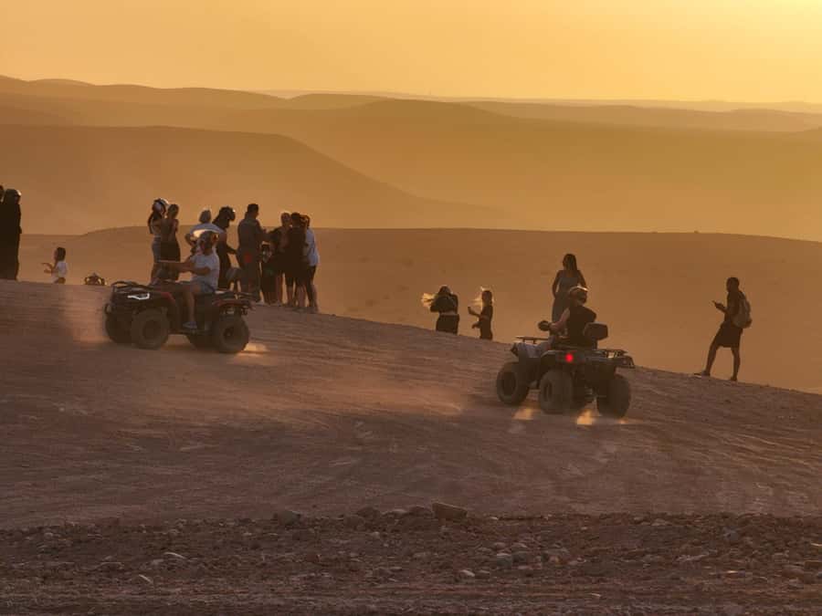 Marrakech Desert Sunset: Quad Biking, Dinner & Fire Show - One hour on a guided quad bike