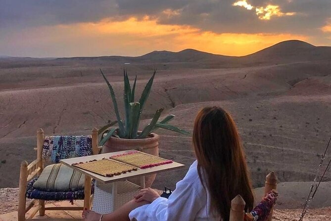Marrakech Desert Tour & Sunset Camel Ride with Dinner Show - Dinner in a nomad-style camp