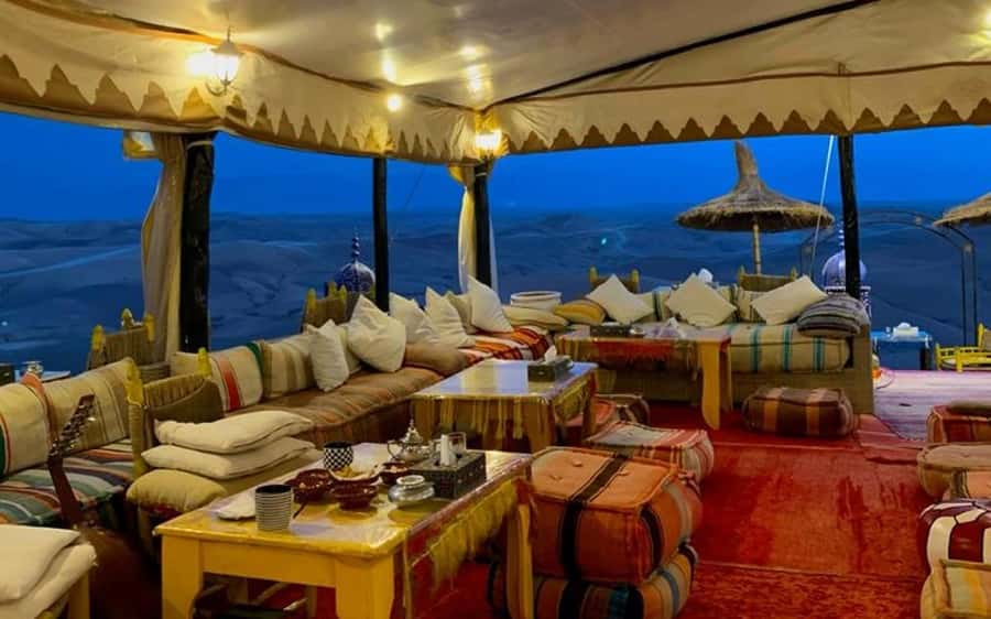 Marrakech Dinner Show Agafay Desert with Camels swiming pool - What you will eat at dinner