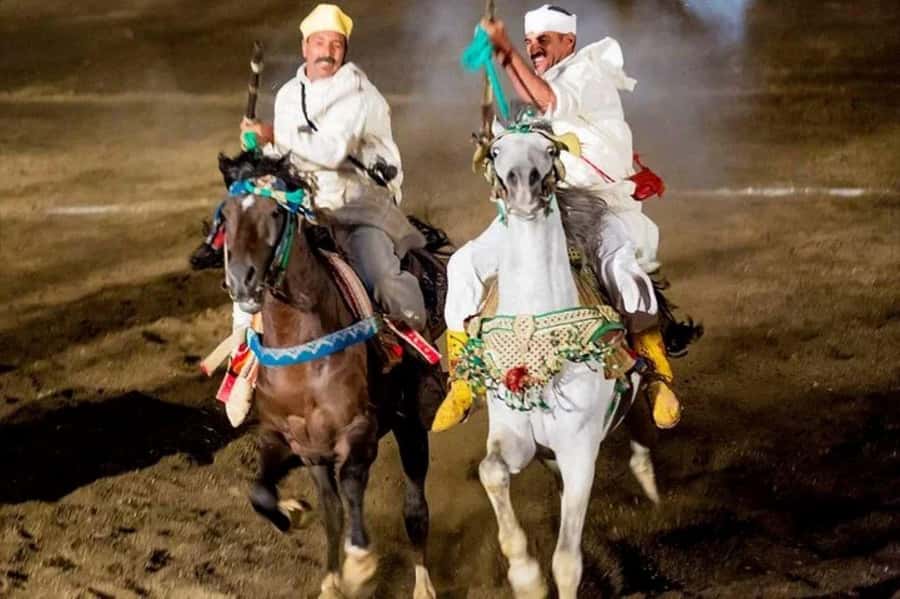 Marrakech: Dinner show and Fantasia in Chez Ali - Entering the Ali Baba cave