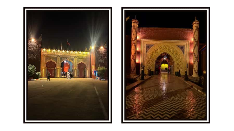 Marrakech: Dinner show and Fantasia in Chez Ali - The Fantasia horsemen and fire
