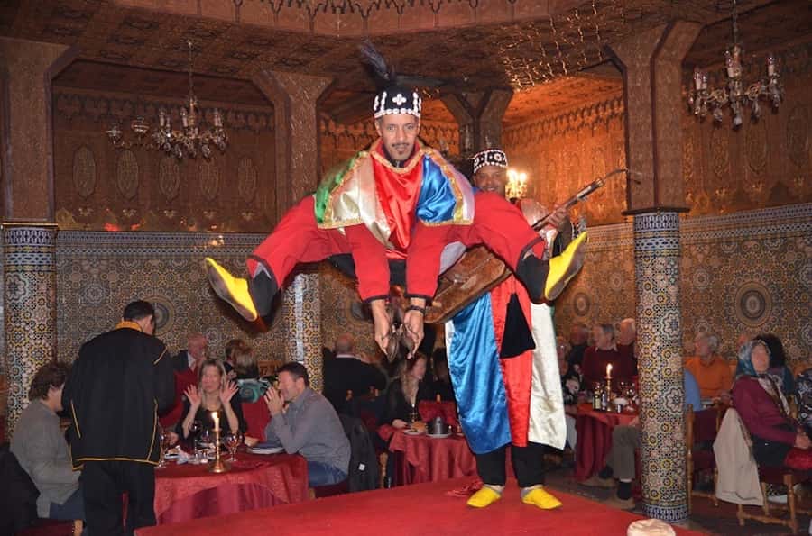 Marrakech: Dinner Show at Dar Essalam Restaurant - Entering Dar Essalam in Marrakech’s medina
