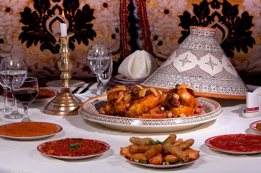 Marrakech: Dinner Show at Dar Essalam Restaurant - What happens from 8 PM onward