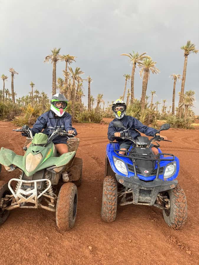 Marrakech: Dunes of the Palmeraie Quad Bike Ride with Tea - Two hours on easy dirt trails