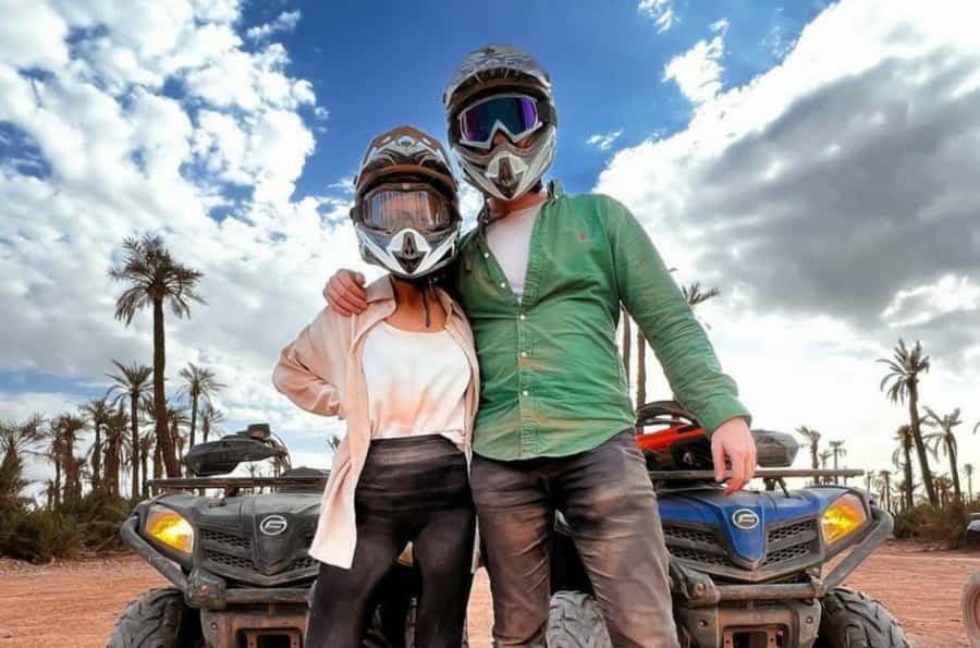 Marrakech: Dunes of the Palmeraie Quad Bike Ride with Tea - Pickup from Marrakech and the ride out