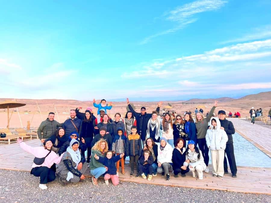 Marrakech: Evening Escape to the Agafay Desert - Moroccan dinner under the night sky