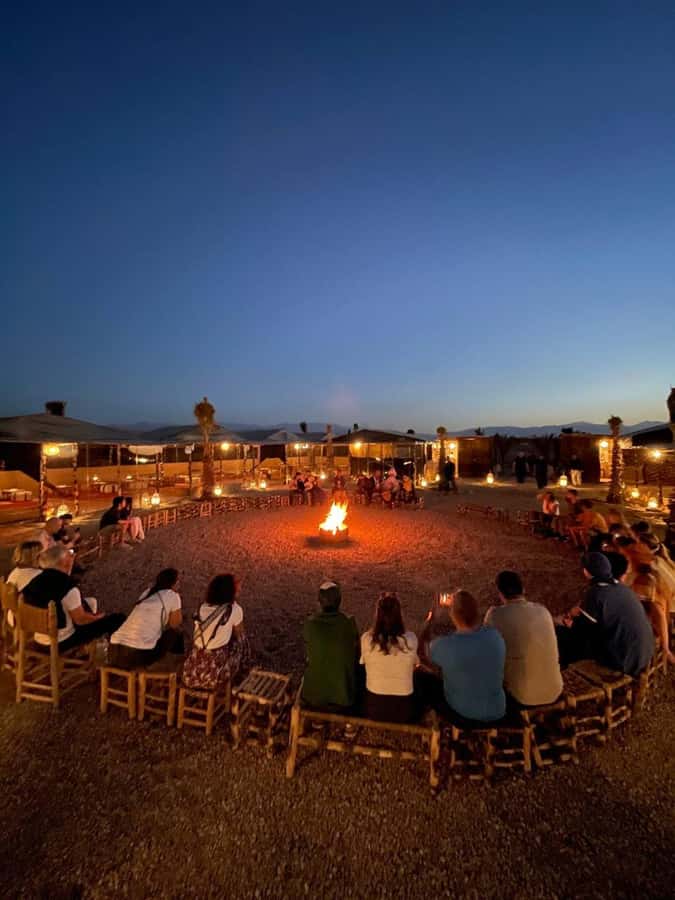 Marrakech: Evening Escape to the Agafay Desert - Music, dancing, and fire bring the camp to life