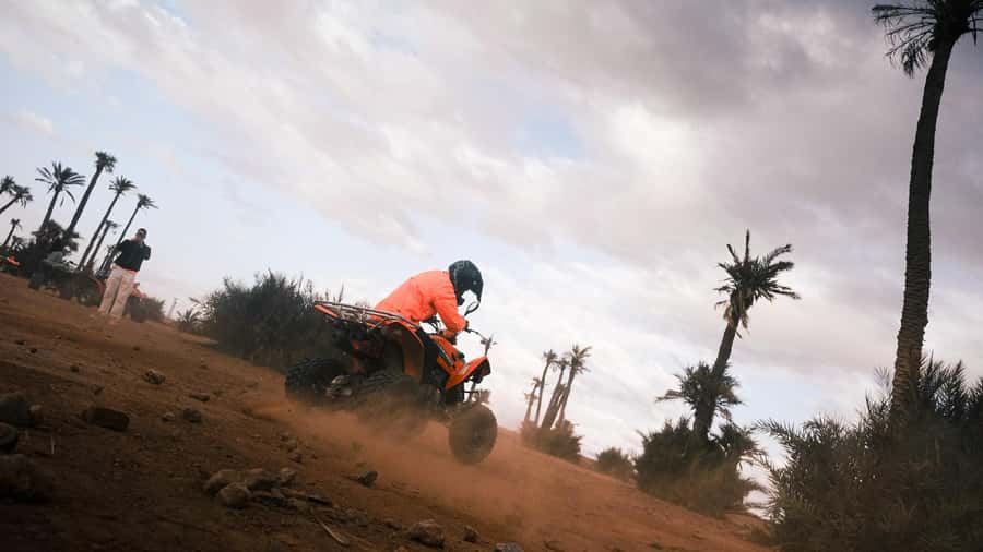 Marrakech:excursion quad in Oasis palm & jbilat desert,tea - Languages, Guides, and Communication